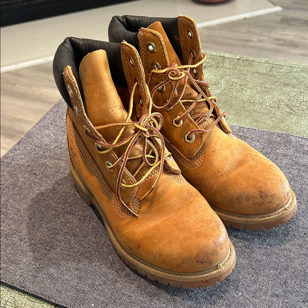 Timberland Wheat Brown Leather Work Boots
